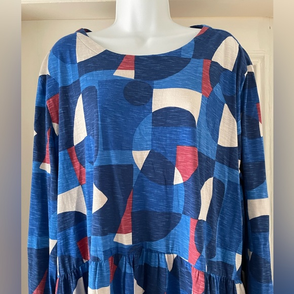 Seasalt Dresses & Skirts - Seasalt ‘Sea Mirror’ Dress - Blue / Sapphire Abstract Print - UK 24 - NWT